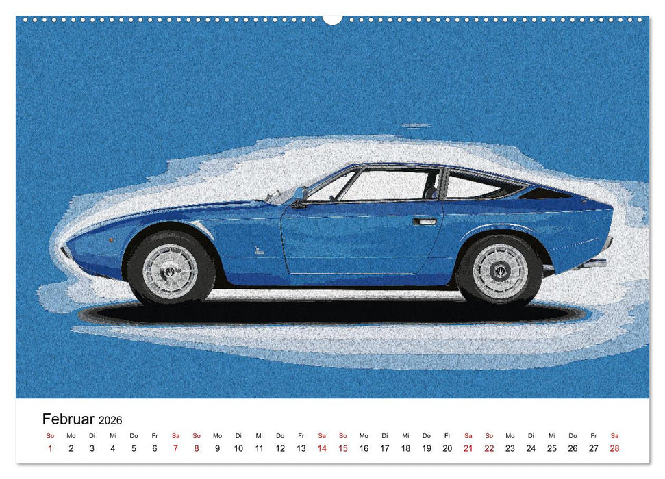 Car Art Edition Sportwagenlegenden (CALVENDO Wandkalender 2026)