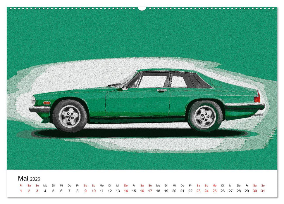 Car Art Edition Sportwagenlegenden (CALVENDO Wandkalender 2026)