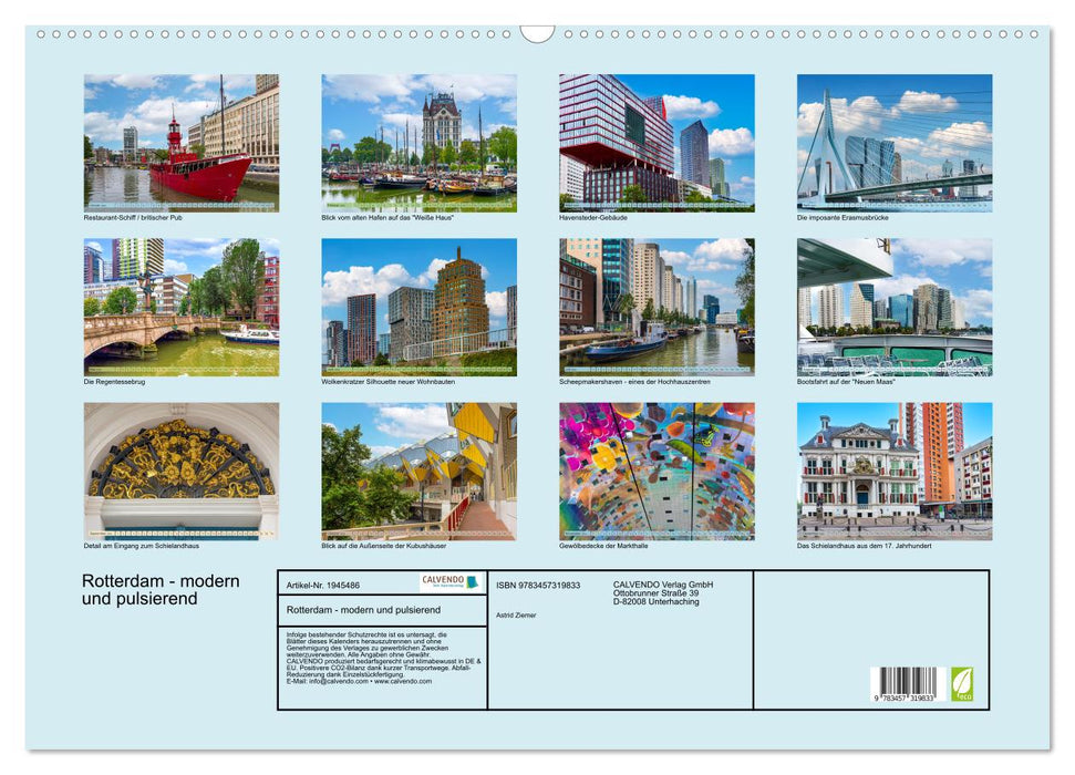 Rotterdam - modern und pulsierend (CALVENDO Wandkalender 2026)