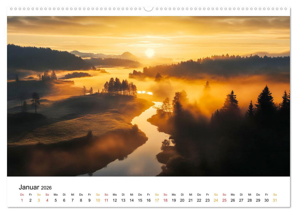 Mystischer Nebel (CALVENDO Premium Wandkalender 2026)