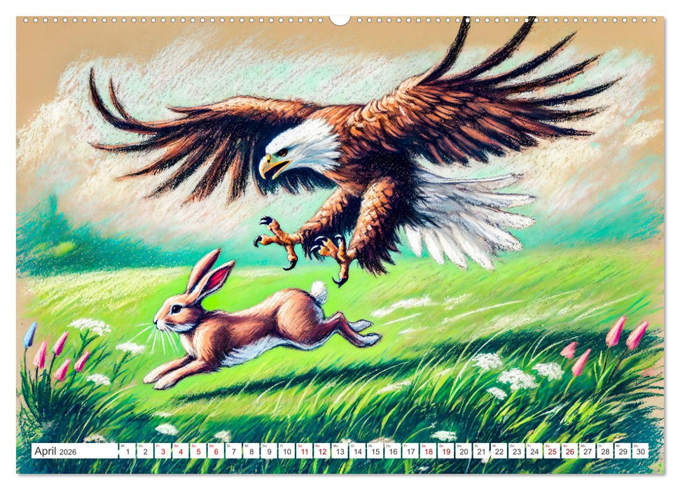 Der Ruf des Adlers - Majestätischer König der Lüfte in Aktion (CALVENDO Wandkalender 2026)