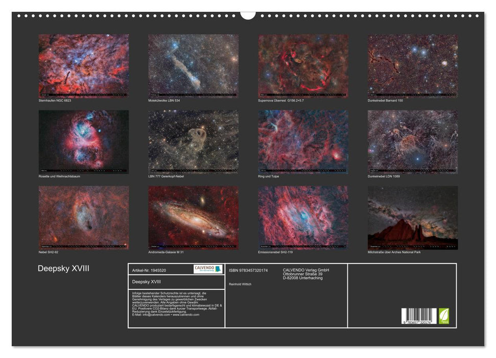 Deepsky XVIII (CALVENDO Wandkalender 2026)