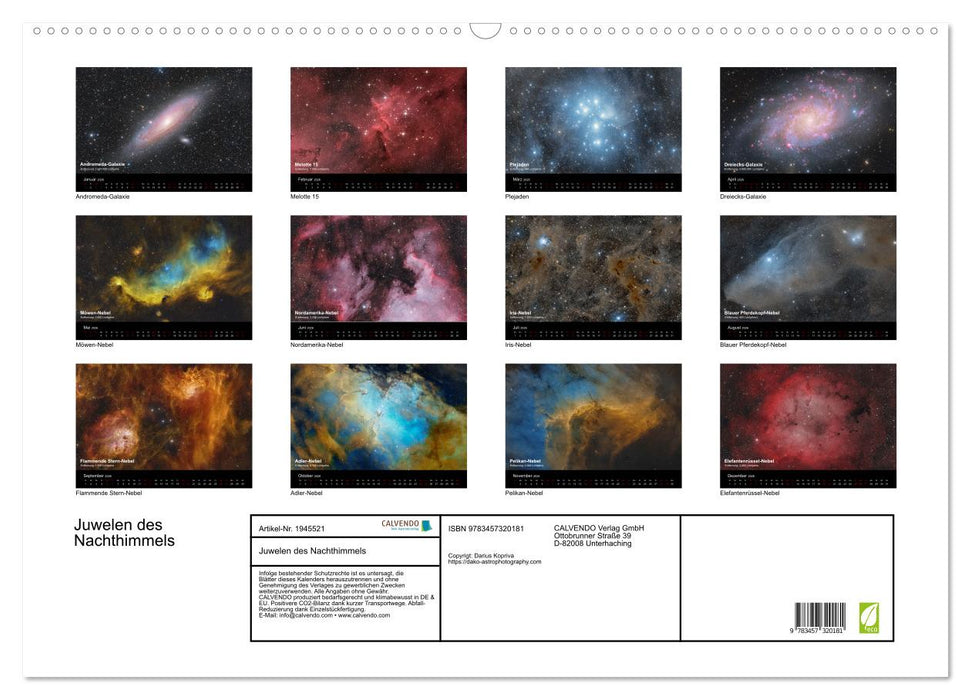 Juwelen des Nachthimmels (CALVENDO Wandkalender 2026)