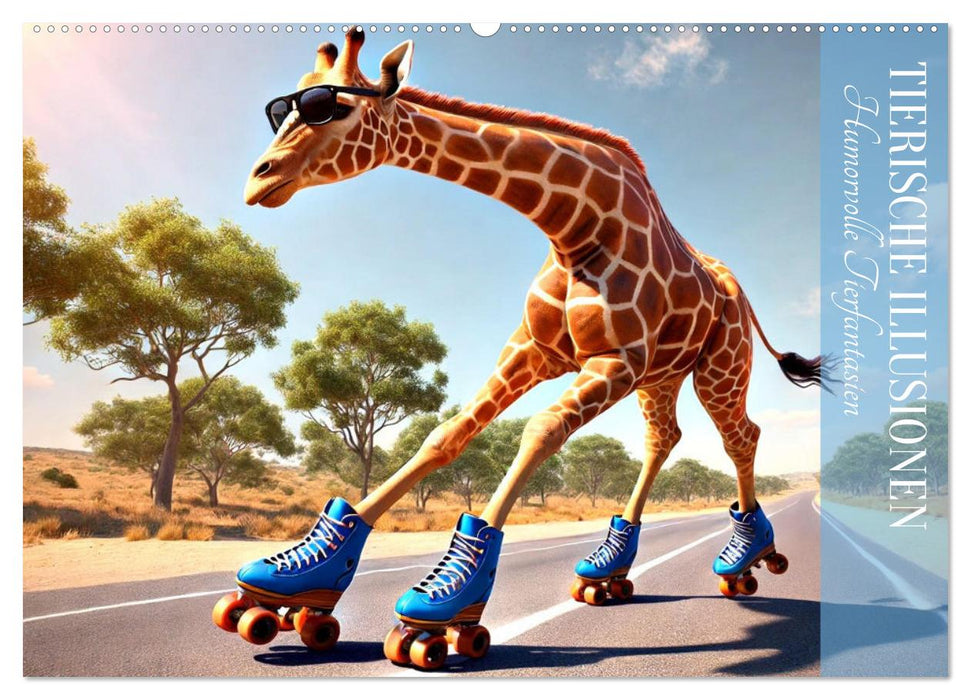 Tierische Illusionen - Humorvolle Tierfantasien (CALVENDO Wandkalender 2026)