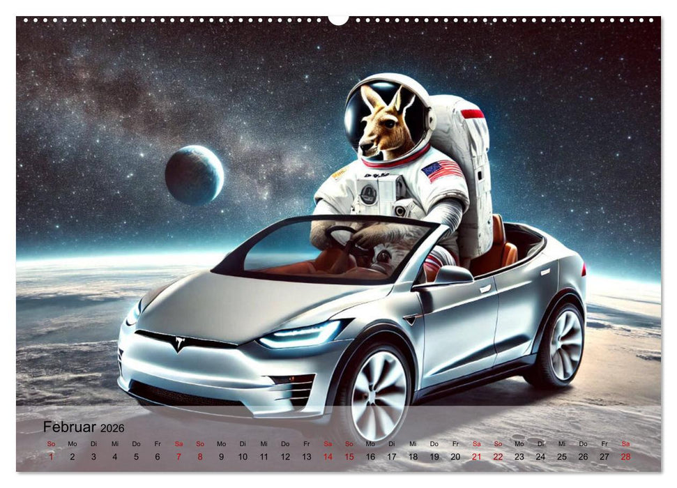 Tierische Illusionen - Humorvolle Tierfantasien (CALVENDO Wandkalender 2026)