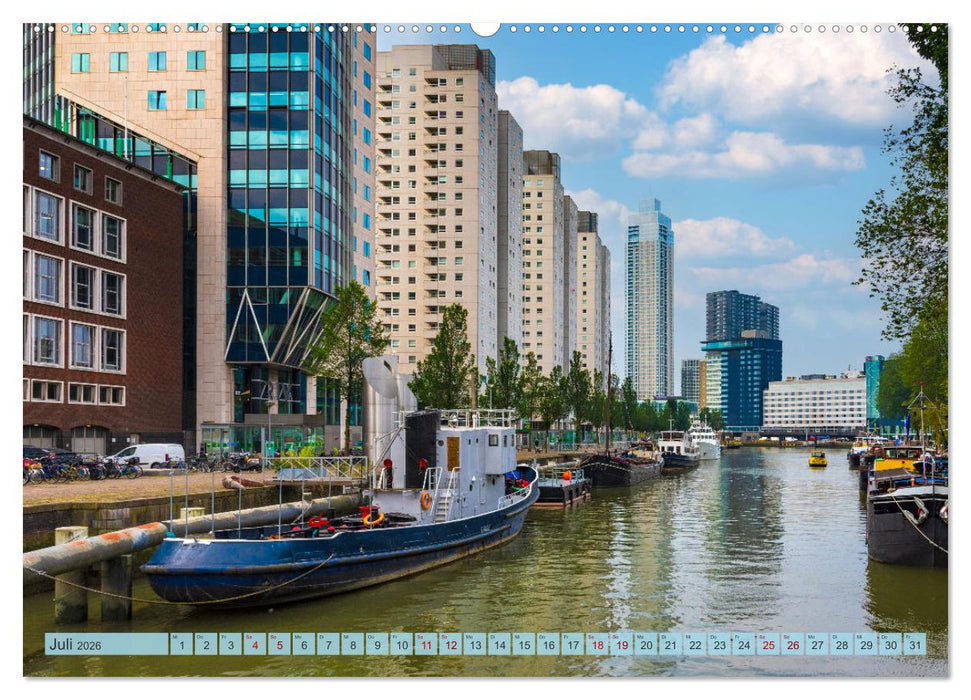 Rotterdam - modern und pulsierend (CALVENDO Premium Wandkalender 2026)