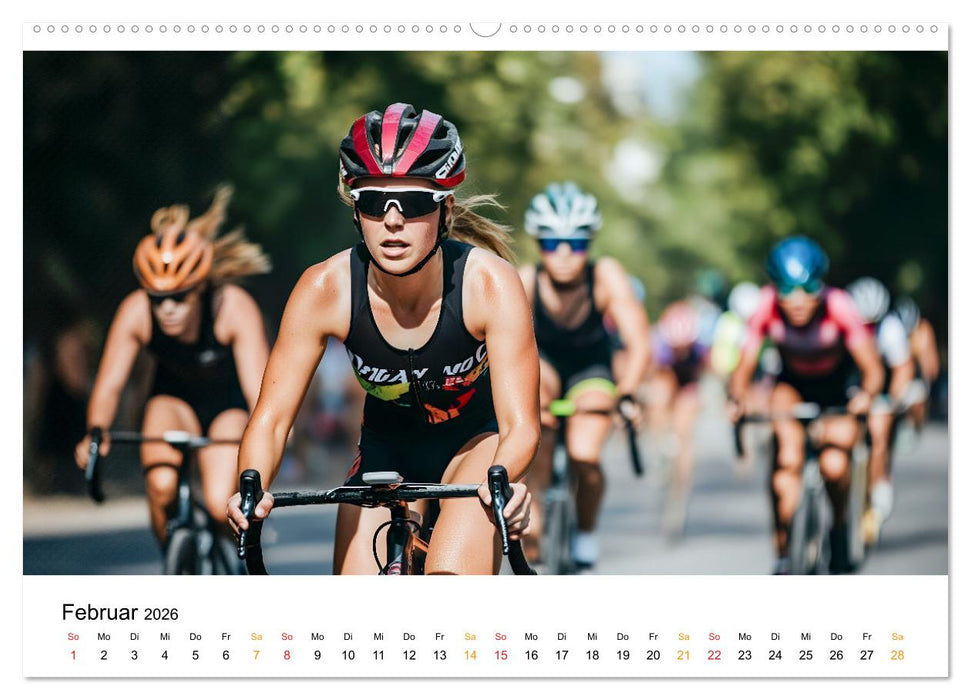 Triathlon Power (CALVENDO Wandkalender 2026)