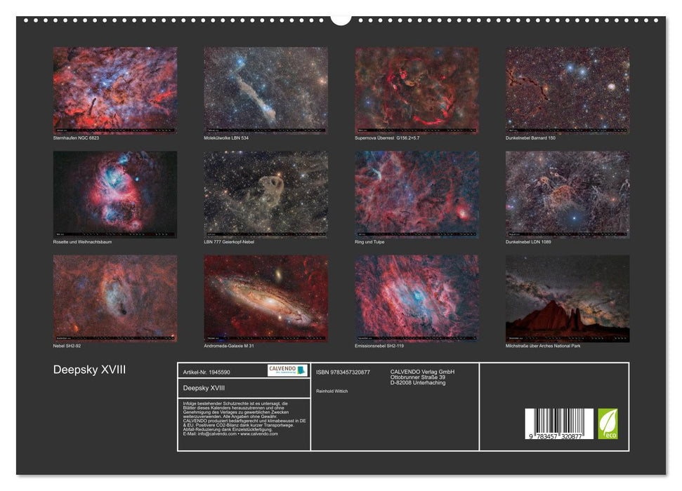 Deepsky XVIII (CALVENDO Premium Wandkalender 2026)