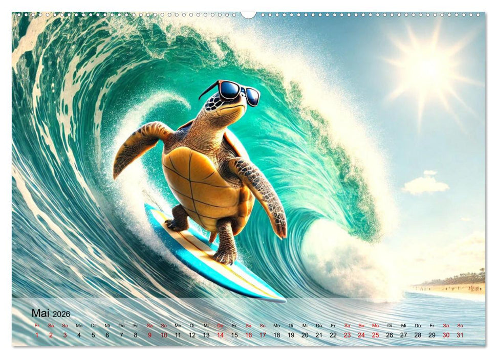 Tierische Illusionen - Humorvolle Tierfantasien (CALVENDO Premium Wandkalender 2026)