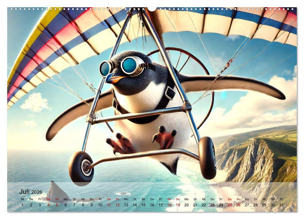 Tierische Illusionen - Humorvolle Tierfantasien (CALVENDO Premium Wandkalender 2026)