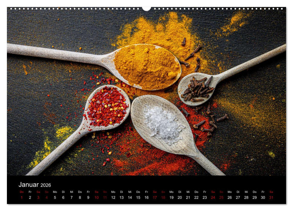 Spice Art - Gewürze in Szene gesetzt (CALVENDO Wandkalender 2026)