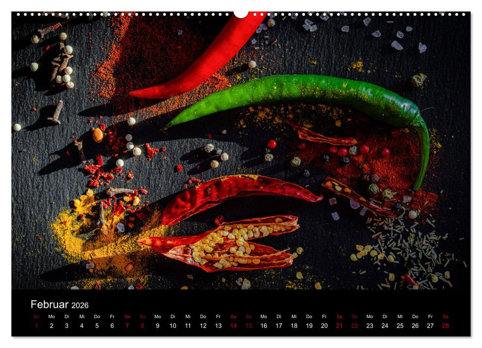 Spice Art - Gewürze in Szene gesetzt (CALVENDO Wandkalender 2026)