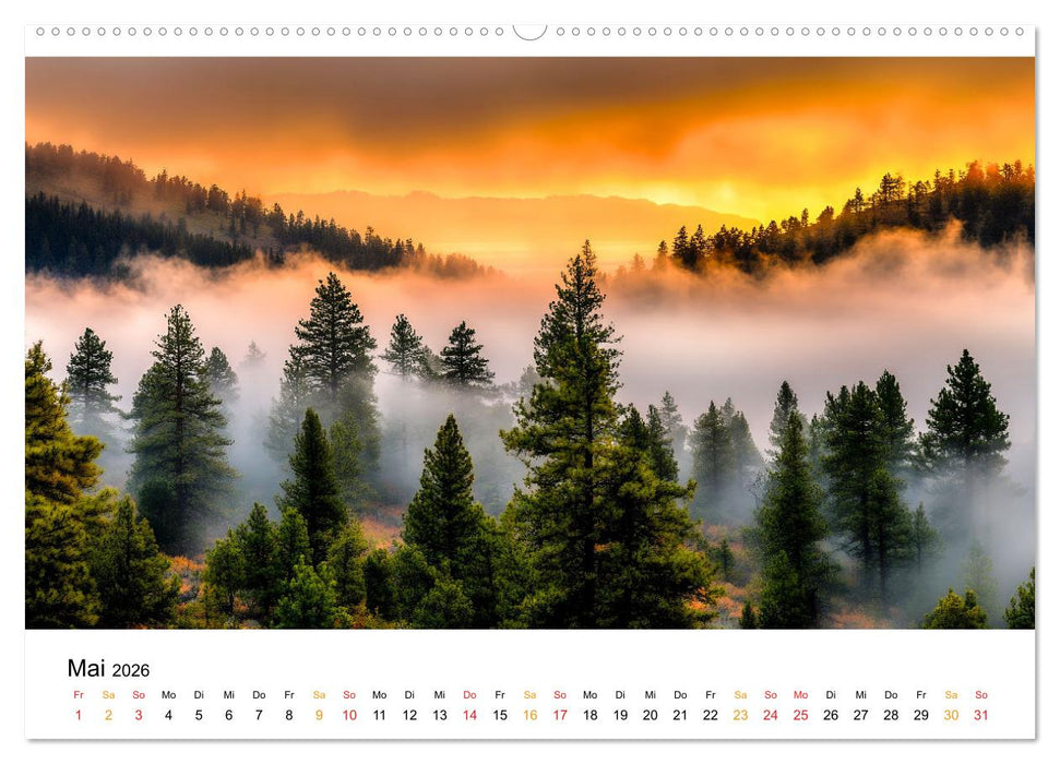 Mystik der Wälder (CALVENDO Wandkalender 2026)