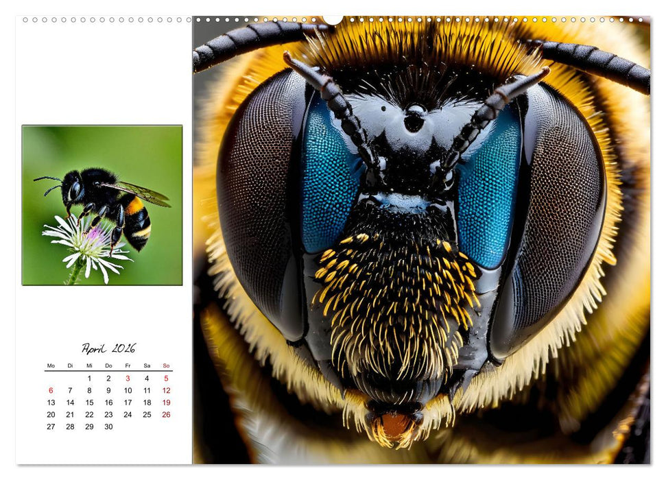 Facettenaugen - Meisterwerke der Natur (CALVENDO Premium Wandkalender 2026)