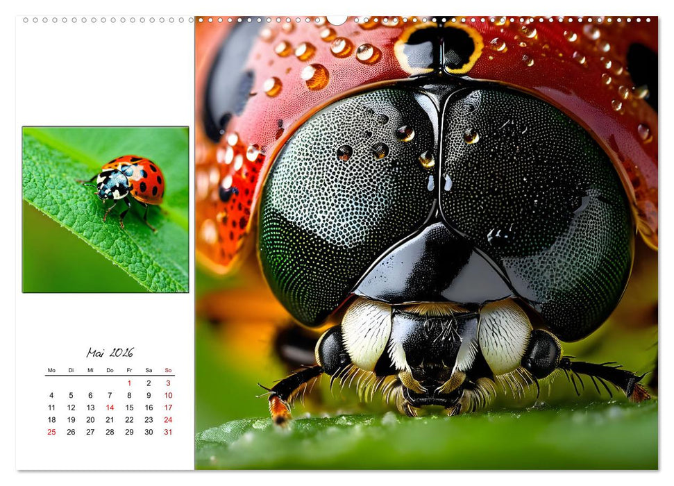 Facettenaugen - Meisterwerke der Natur (CALVENDO Premium Wandkalender 2026)