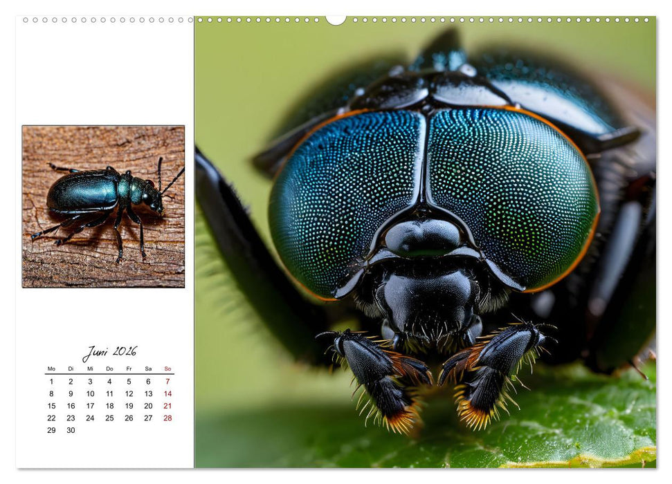Facettenaugen - Meisterwerke der Natur (CALVENDO Premium Wandkalender 2026)