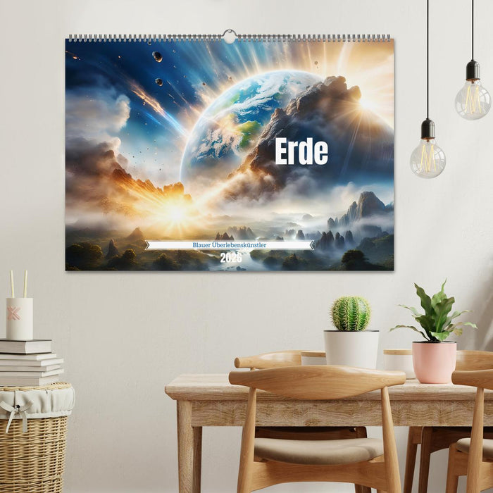 Erde - Blauer Überlebenskünstler (CALVENDO Wandkalender 2026)