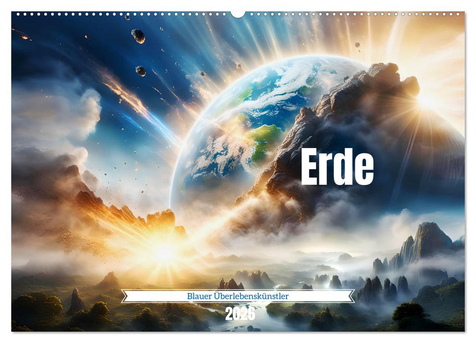 Erde - Blauer Überlebenskünstler (CALVENDO Wandkalender 2026)
