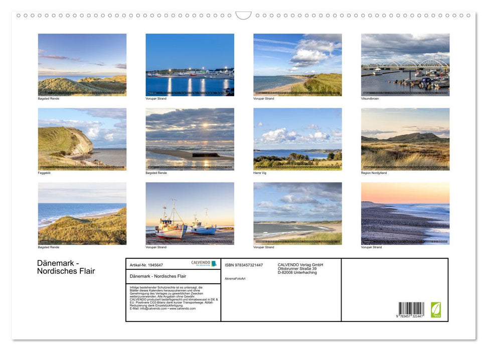 Dänemark - Nordisches Flair (CALVENDO Wandkalender 2026)