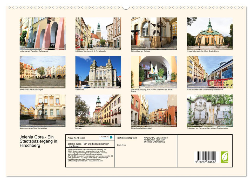 Jelenia Góra - Ein Stadtspaziergang in Hirschberg (CALVENDO Premium Wandkalender 2026)