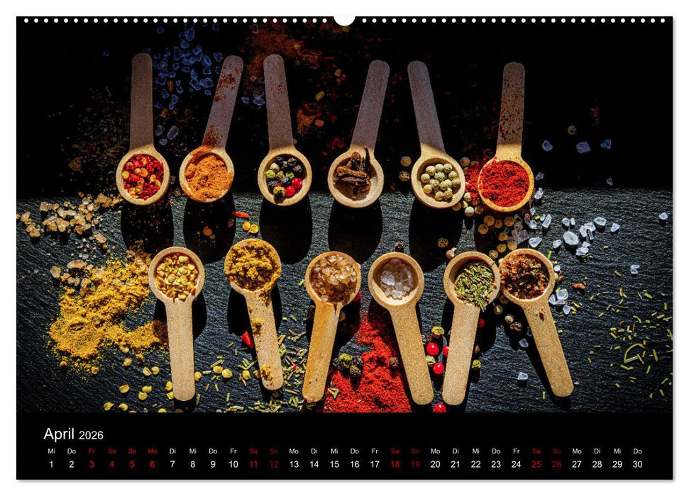 Spice Art - Gewürze in Szene gesetzt (CALVENDO Premium Wandkalender 2026)