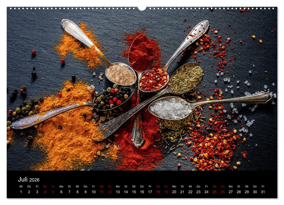 Spice Art - Gewürze in Szene gesetzt (CALVENDO Premium Wandkalender 2026)