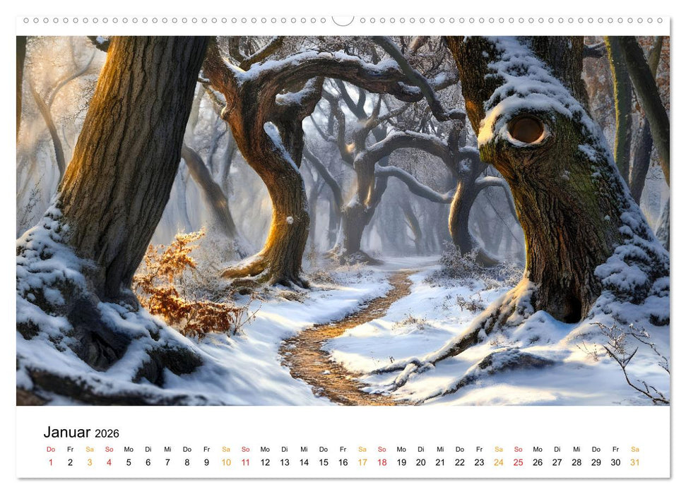 Mystik der Wälder (CALVENDO Premium Wandkalender 2026)