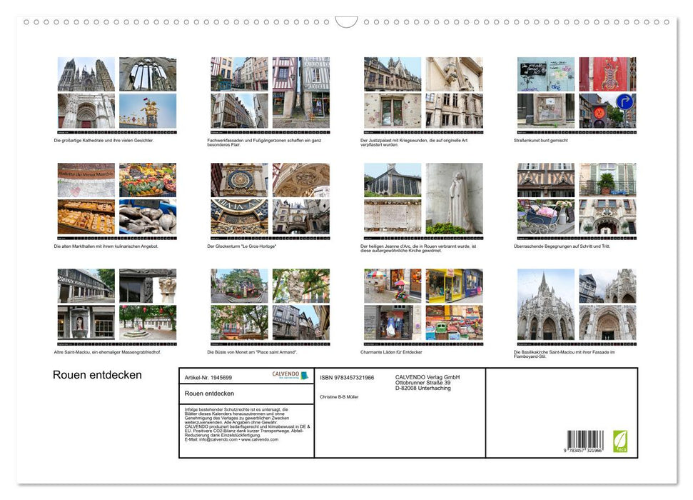 Rouen entdecken (CALVENDO Wandkalender 2026)