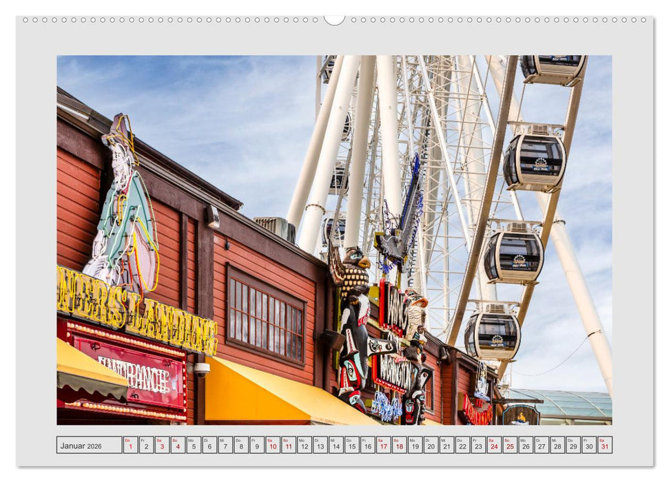 SEATTLE Unvergessliche Tour durch die Stadt und das Umland (CALVENDO Wandkalender 2026)