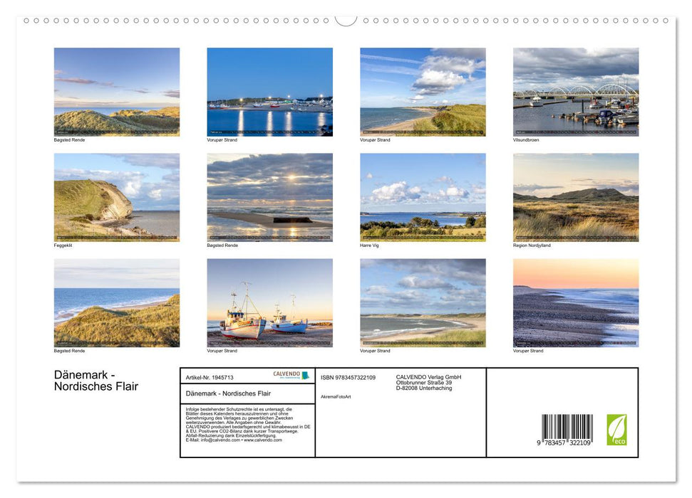 Dänemark - Nordisches Flair (CALVENDO Premium Wandkalender 2026)