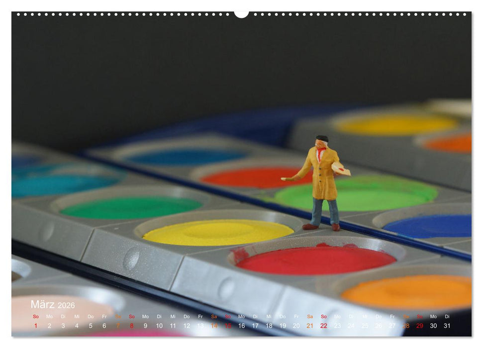 Das geheime Leben von Miniatur-Figuren (CALVENDO Premium Wandkalender 2026)