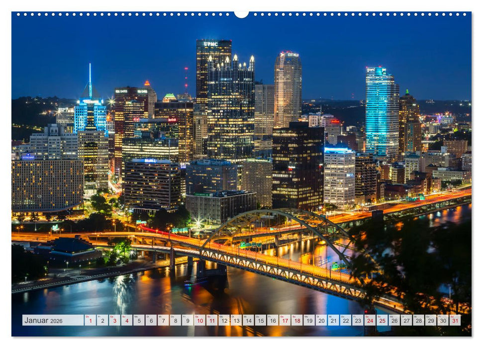 PITTSBURGH Charmante Impressionen (CALVENDO Premium Wandkalender 2026)