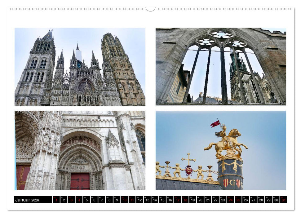 Rouen entdecken (CALVENDO Premium Wandkalender 2026)