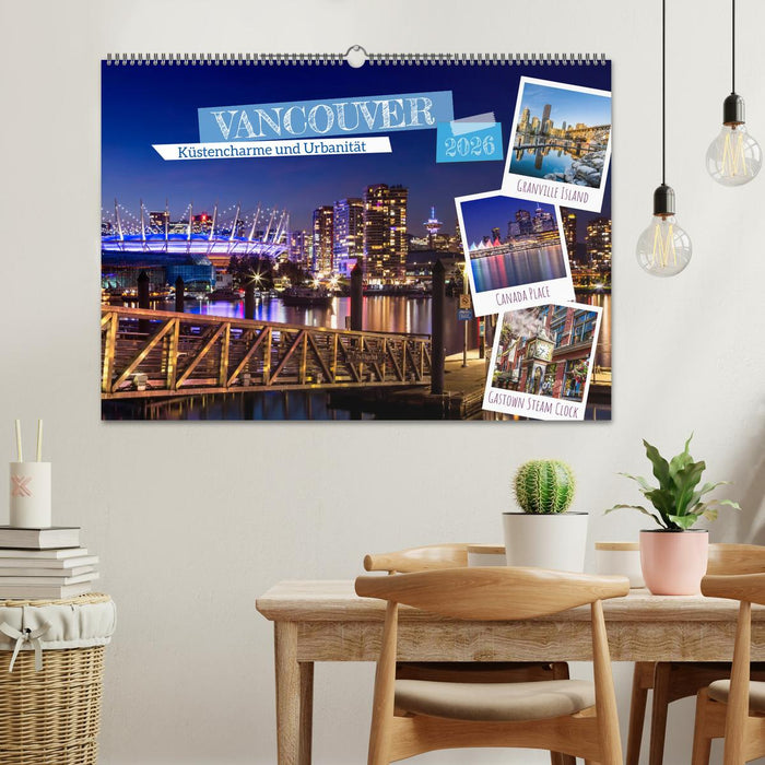 VANCOUVER Küstencharme und Urbanität (CALVENDO Wandkalender 2026)
