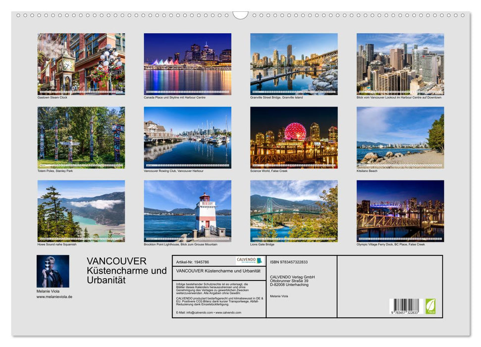 VANCOUVER Küstencharme und Urbanität (CALVENDO Wandkalender 2026)