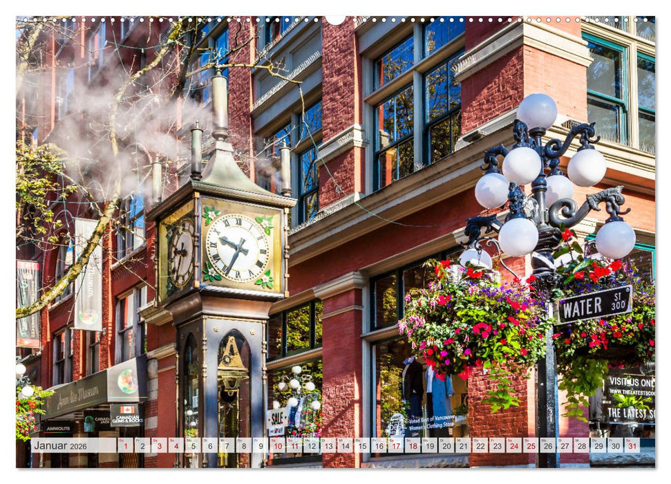 VANCOUVER Küstencharme und Urbanität (CALVENDO Wandkalender 2026)