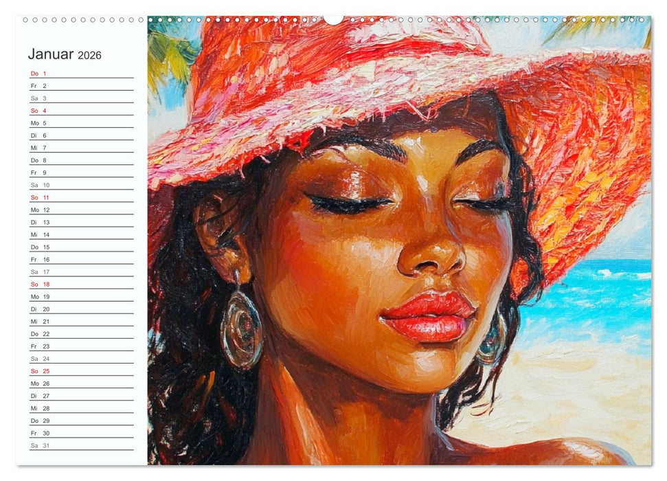 Frauen im Sommer. Lebensfreude, Sonne und Strand (CALVENDO Wandkalender 2026)