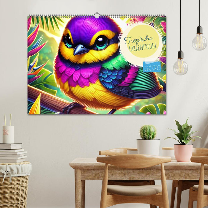 Tropische Farbenfreude (CALVENDO Wandkalender 2026)