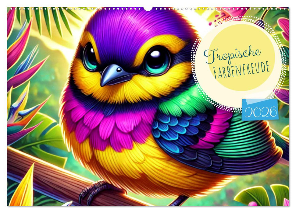 Tropische Farbenfreude (CALVENDO Wandkalender 2026)