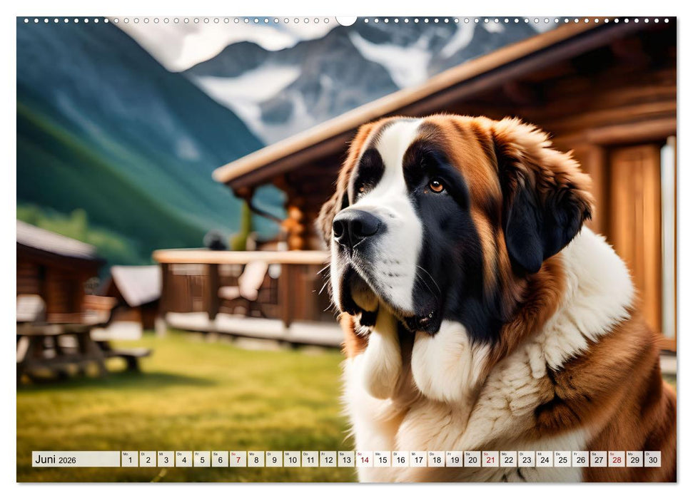 Gigant Bernhardiner (CALVENDO Wandkalender 2026)