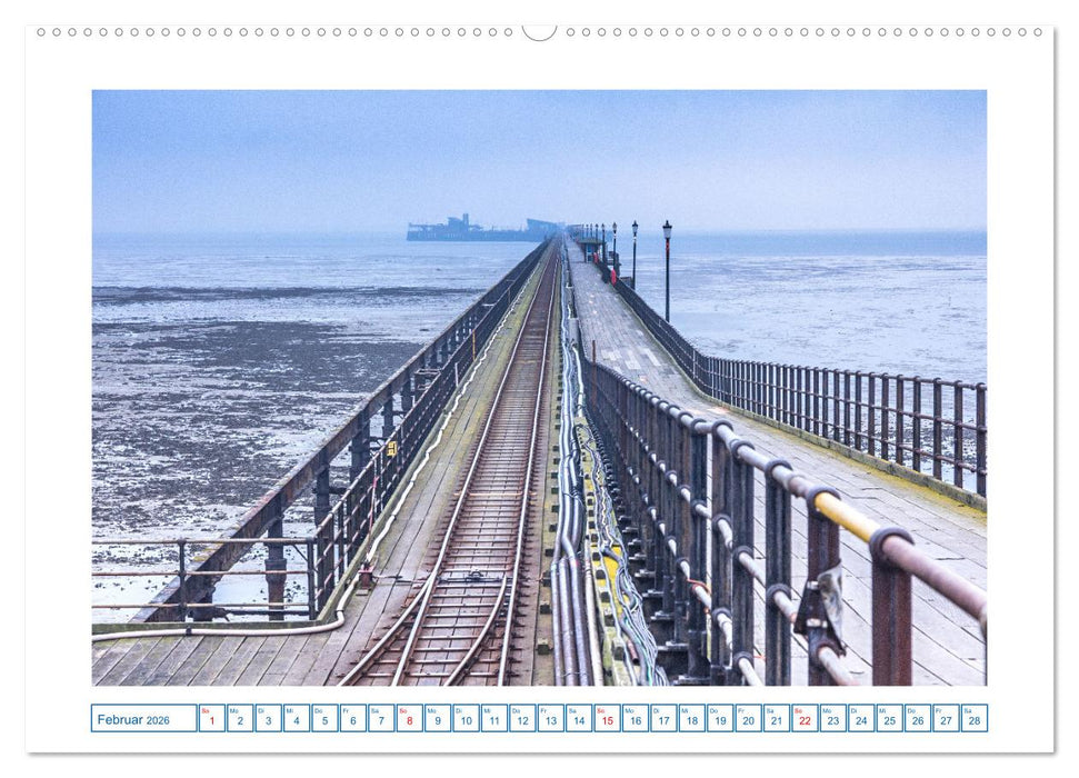 Seebrücken im Vereinigten Königreich (CALVENDO Wandkalender 2026)