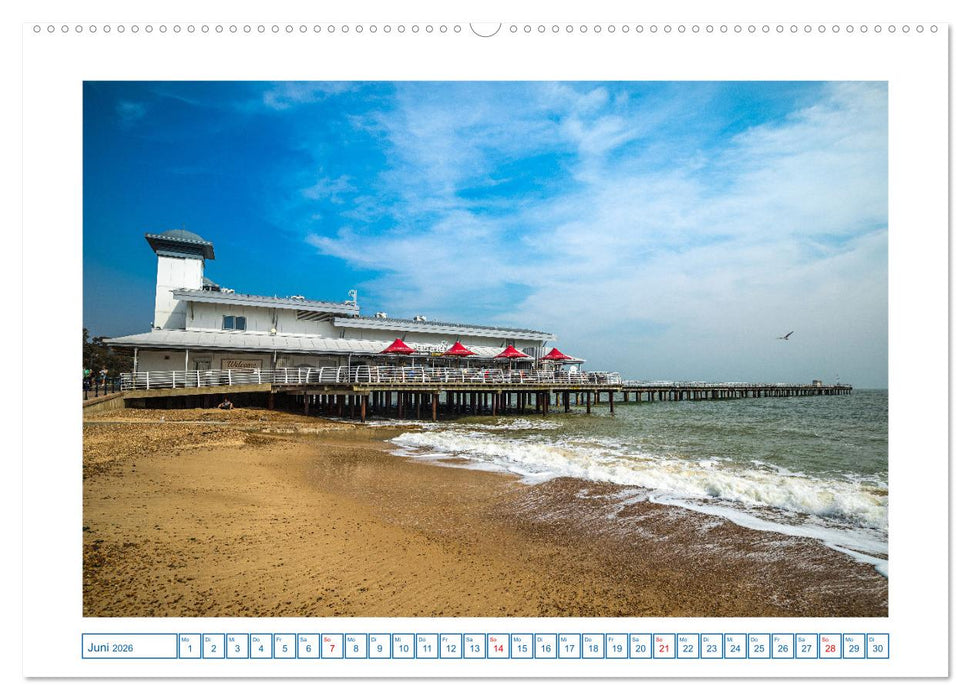 Seebrücken im Vereinigten Königreich (CALVENDO Wandkalender 2026)