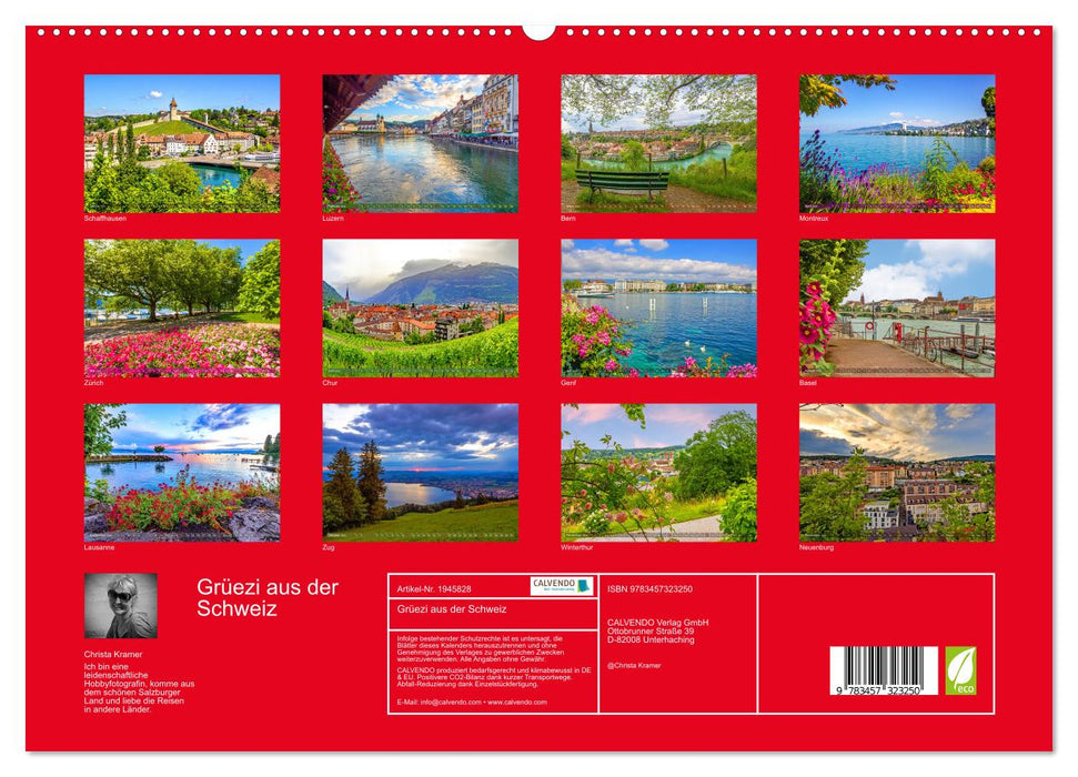 Grüezi aus der Schweiz (CALVENDO Premium Wandkalender 2026)
