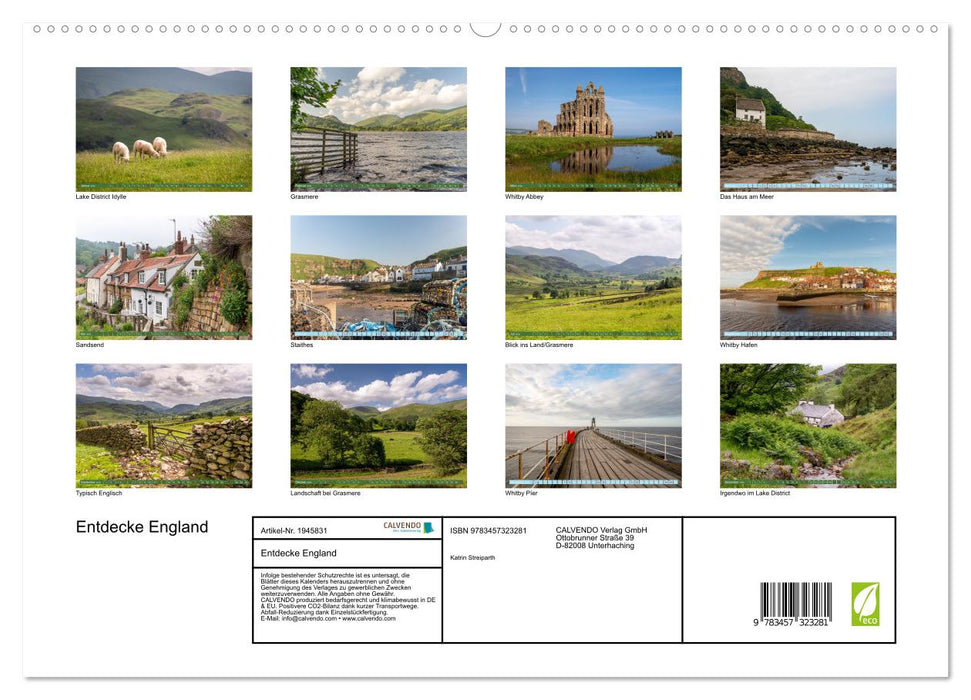 Entdecke England (CALVENDO Premium Wandkalender 2026)
