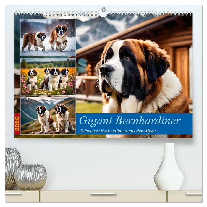 Gigant Bernhardiner (CALVENDO Premium Wandkalender 2026)