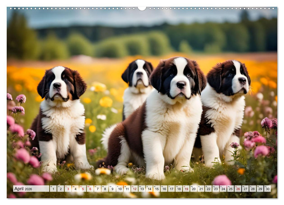 Gigant Bernhardiner (CALVENDO Premium Wandkalender 2026)
