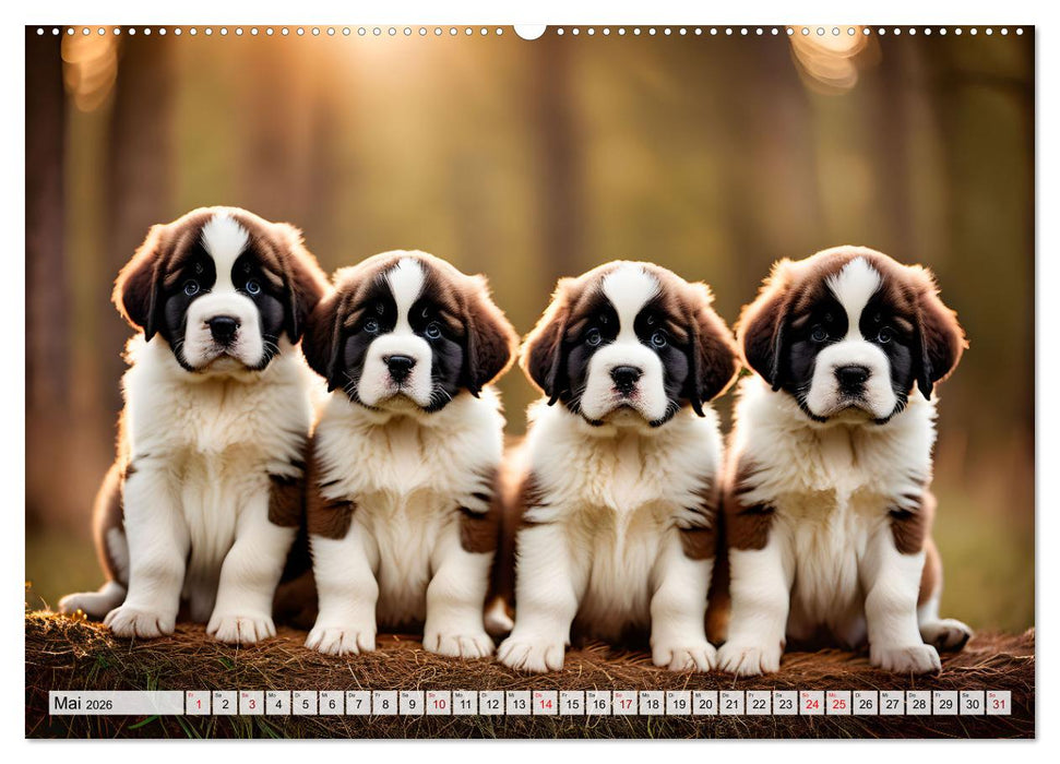 Gigant Bernhardiner (CALVENDO Premium Wandkalender 2026)