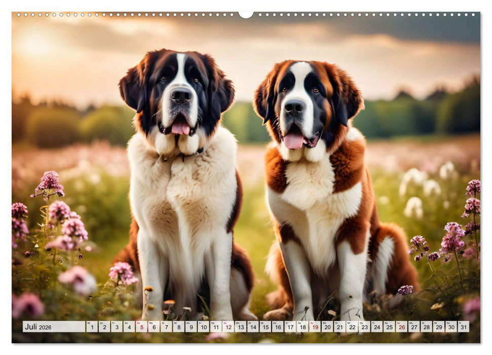 Gigant Bernhardiner (CALVENDO Premium Wandkalender 2026)