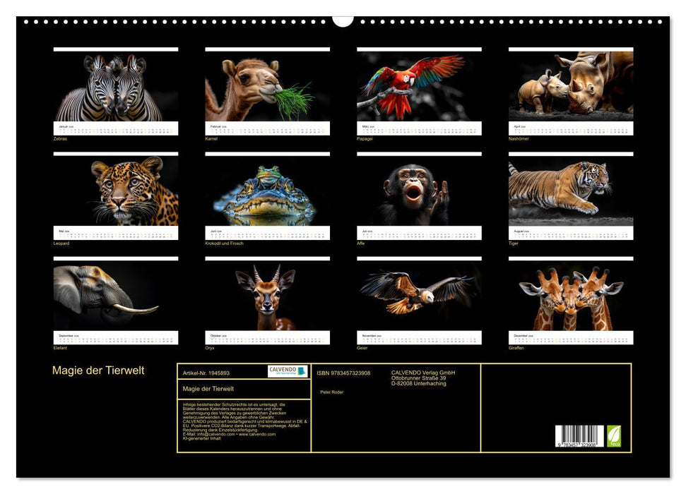 Magie der Tierwelt (CALVENDO Wandkalender 2026)