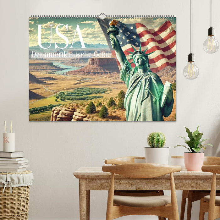 USA - Der amerikanische Geist (CALVENDO Wandkalender 2026)